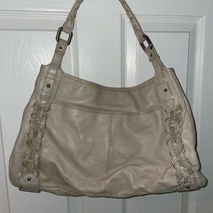 Cream soft leather Kenneth Cole bag